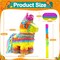 16" Cinco de Mayo Pinata, Large Rainbow Color Donkey Pinata 16 x 13 x 5.5 ln with Stick and Blindfold for Fiestas Mexican Party Decoration, Kids Birthday Party Favors, Taco Tuesday Event